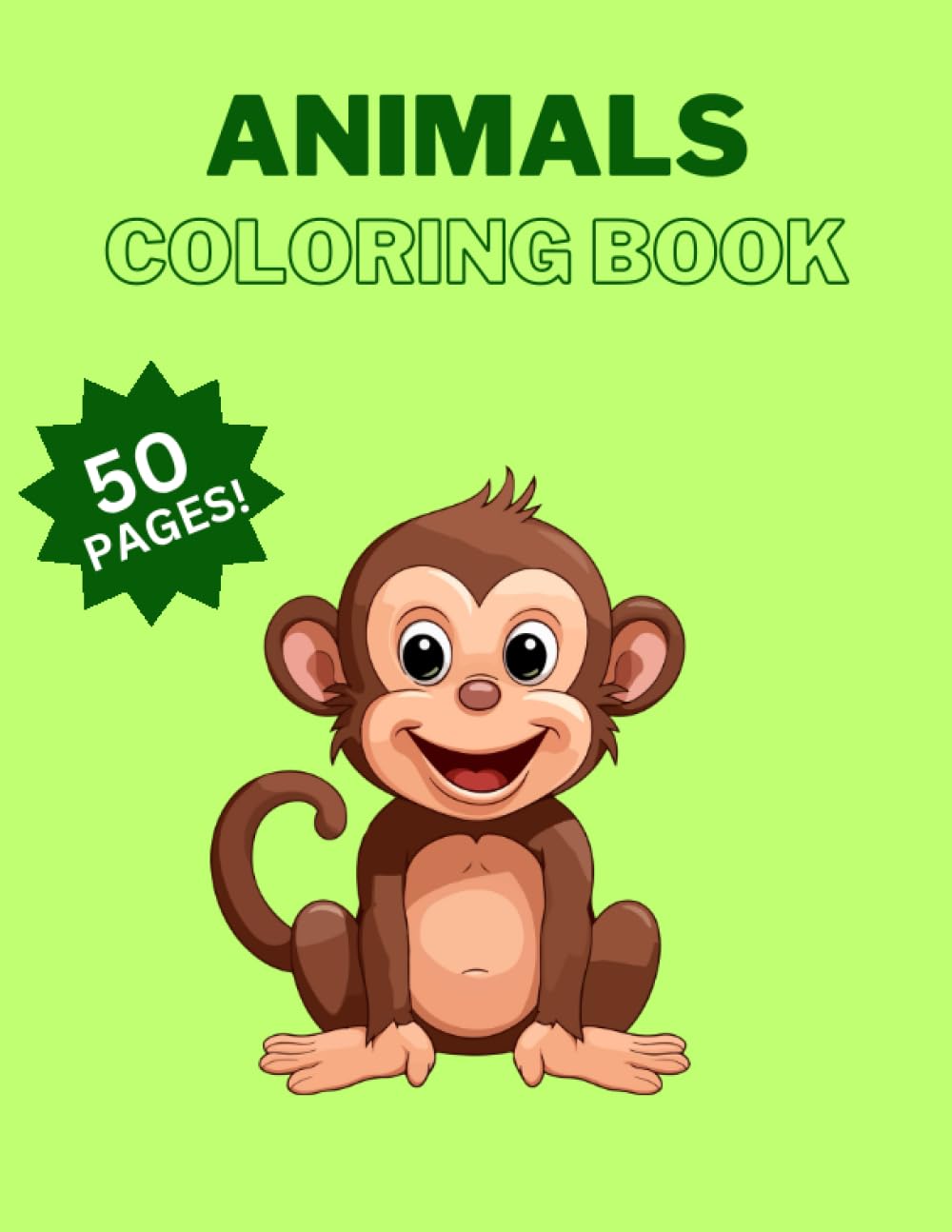 Animals Coloring Book: Fun Coloring Book for Kids 4-8