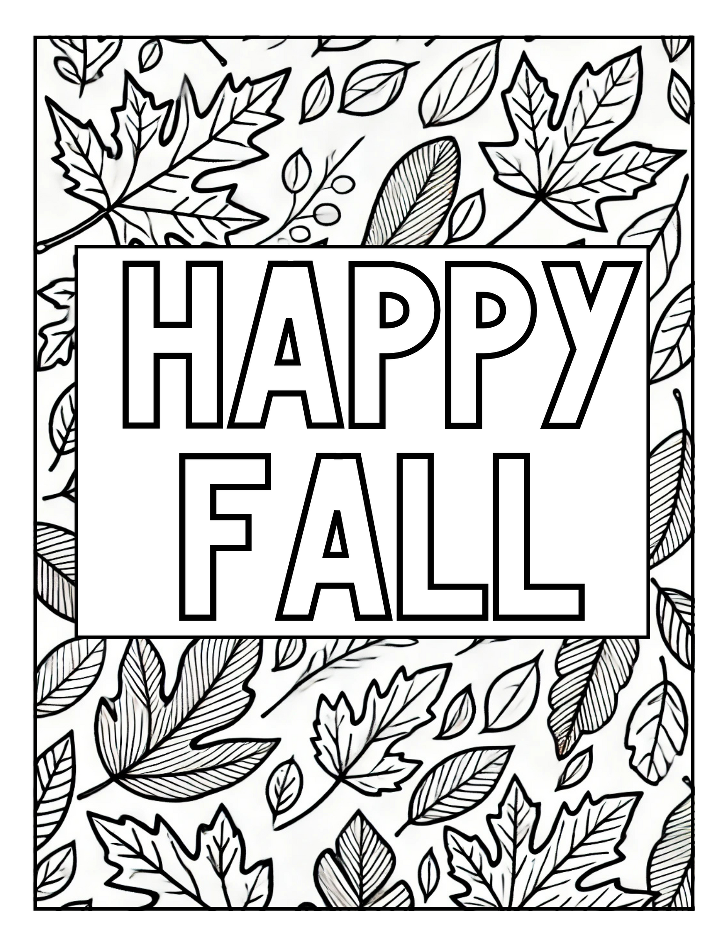 Fall and Thanksgiving Coloring Packet