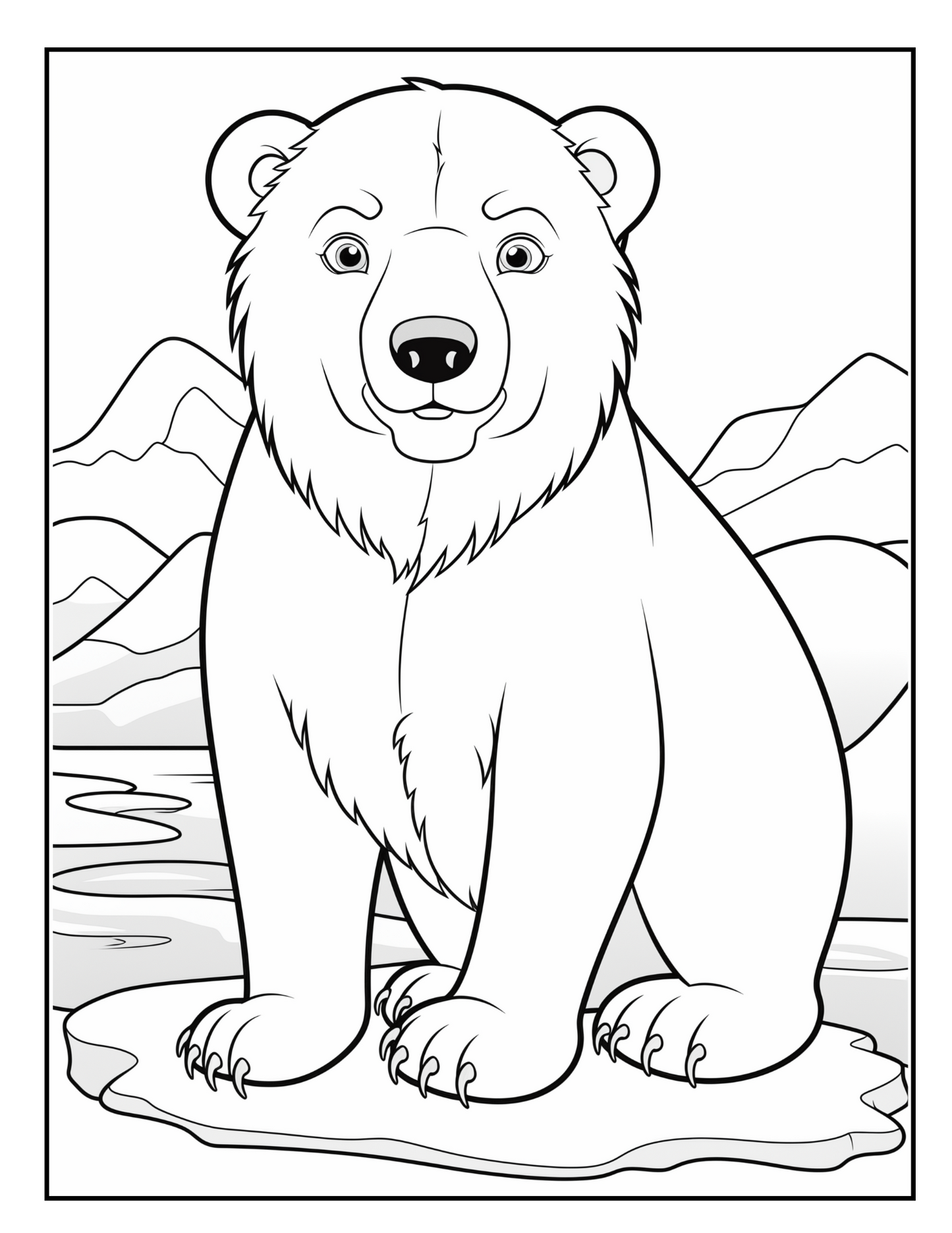 Polar Bear Coloring Page