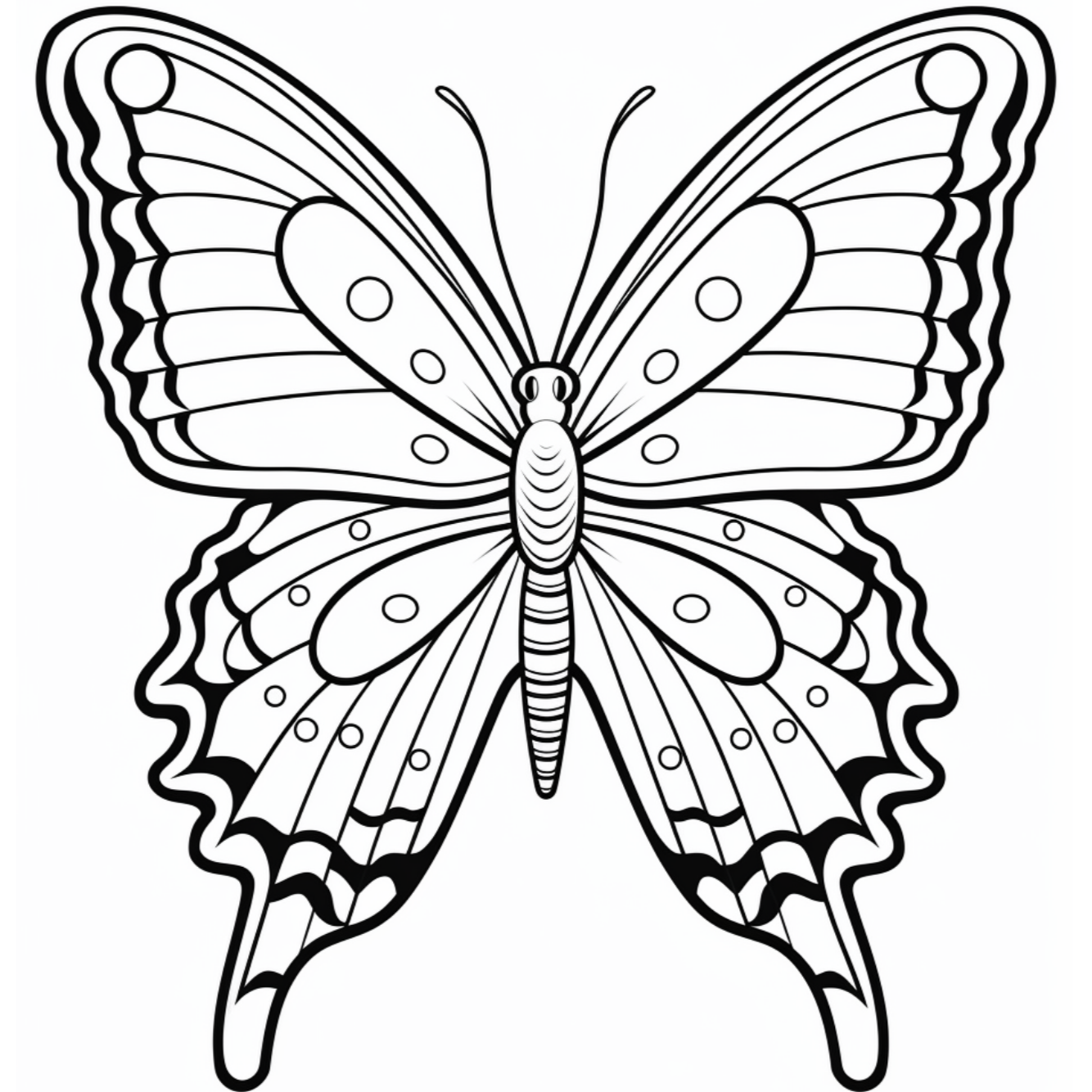 FREE Butterfly Coloring Page