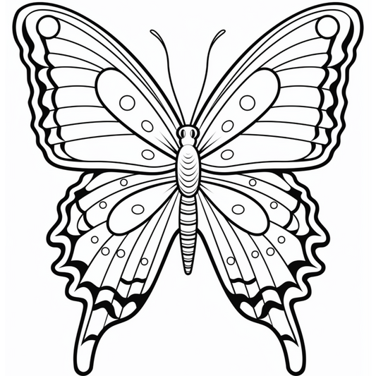 FREE Butterfly Coloring Page