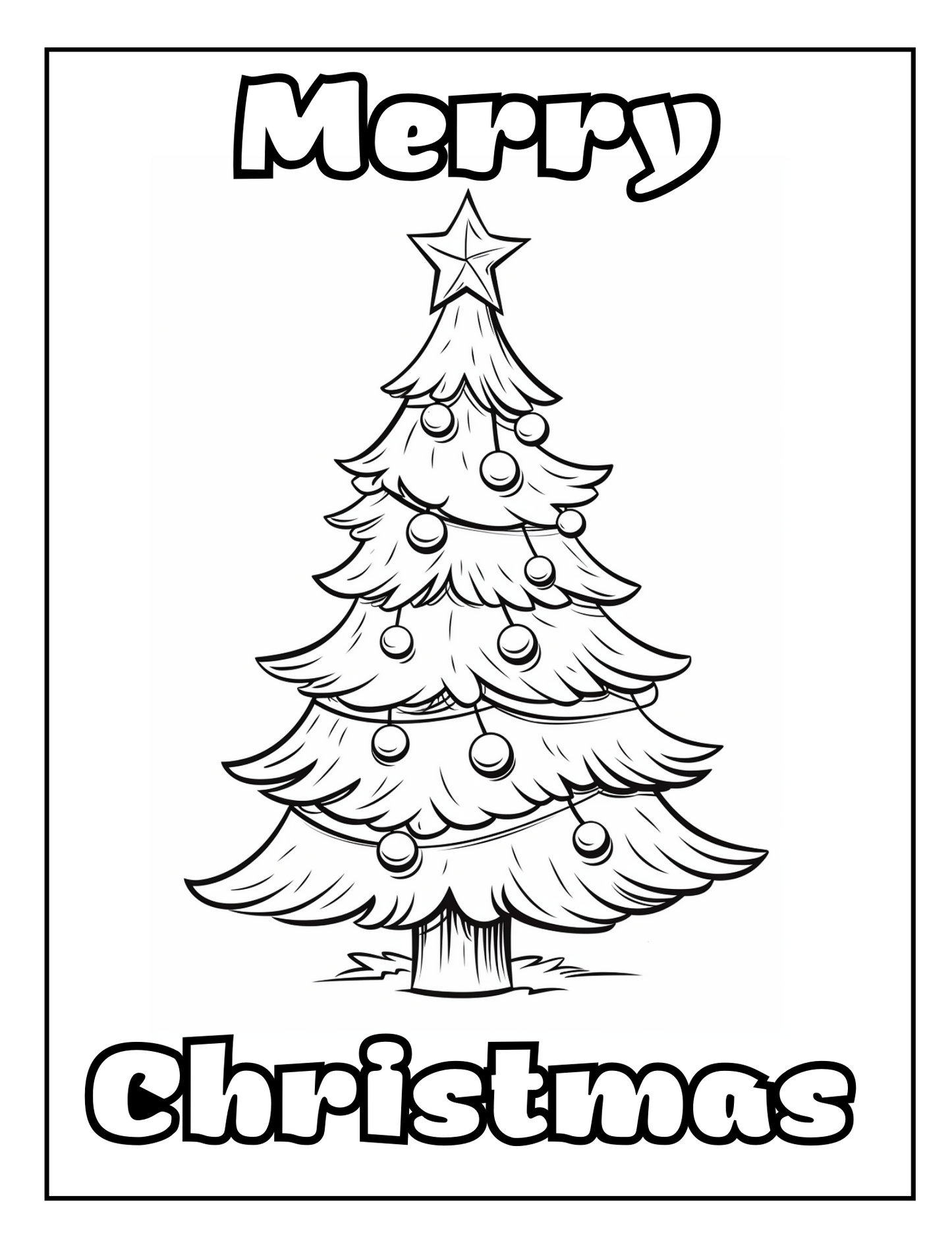 FREE Christmas Coloring Page Set