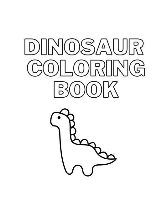 Dino Delight: 50-Page Printable Dinosaur Coloring Book
