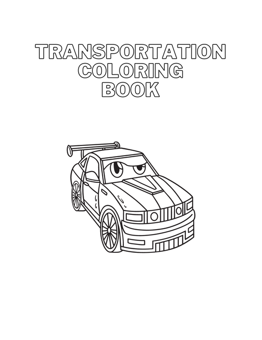 Printable Transportation Coloring Book